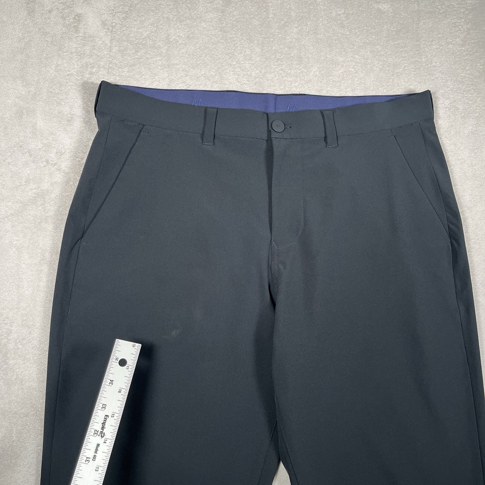Mizzen+Main Men's Dress Pants 34W 32L Slim Helmsman Black Stretch Performance - Picture 3 of 10